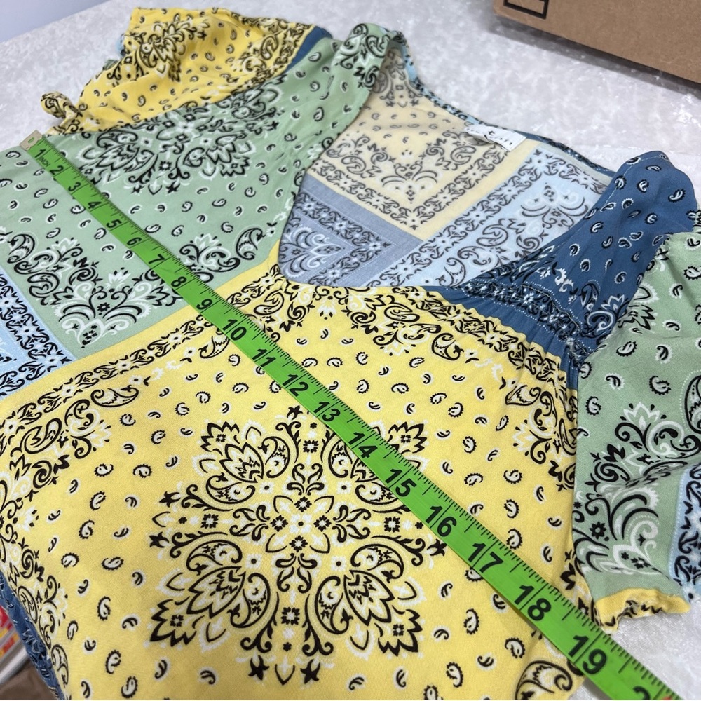 True Craft Multicolor Patchwork Mini Dress Tunic … - image 4